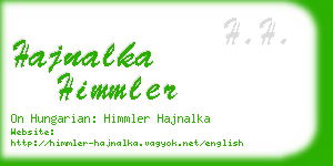 hajnalka himmler business card